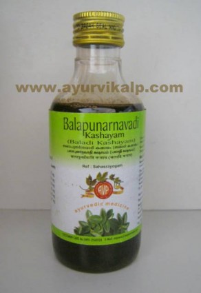 Arya Vaidya Pharmacy, Ayurvedic BALAPUNARNAVADI KASHAYAM, 200ml, Useful in Diseases of Urinary